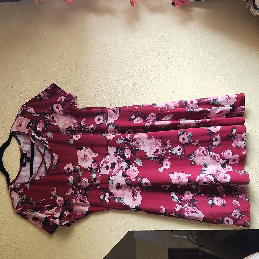 Joe Boxer Floral Top in Red and Pink Vintage 2000s